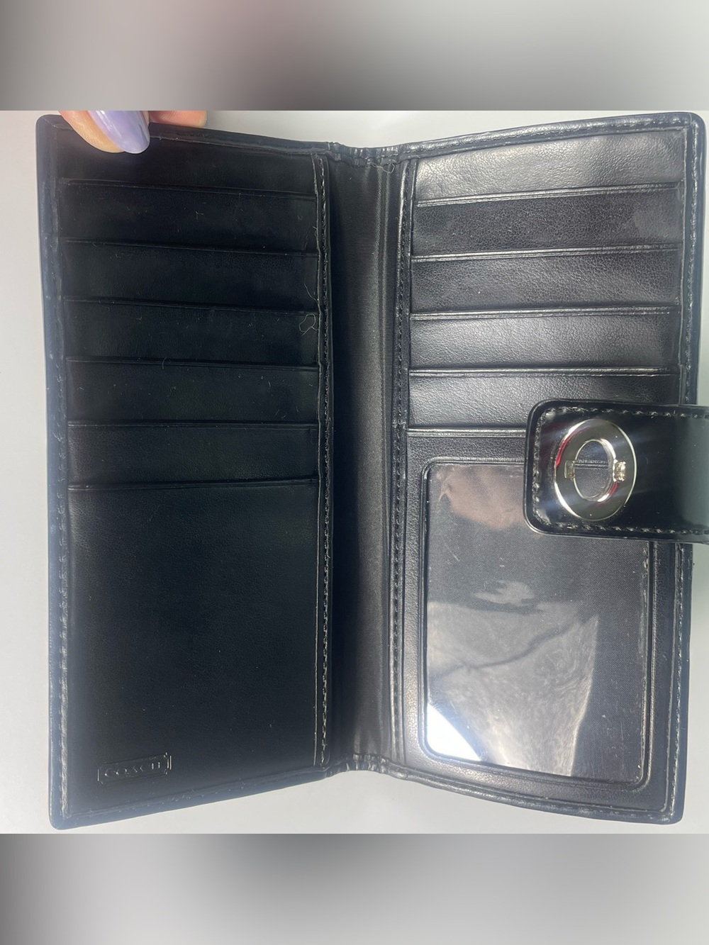Coach Park Signature Turnlock Slim Wallet - Picture 7 of 10